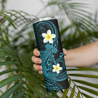 Aloha Hammerhead Shark Skinny Tumbler Calypso Hawaiian Kakau Tribal Tattoo