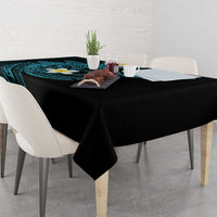 Aloha Hammerhead Shark Tablecloth Calypso Hawaiian Kakau Tribal Tattoo