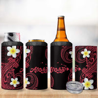 Aloha Hammerhead Shark 4 in 1 Can Cooler Tumbler Feverish Pink Hawaiian Kakau Tribal Tattoo