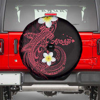 Aloha Hammerhead Shark Spare Tire Cover Feverish Pink Hawaiian Kakau Tribal Tattoo