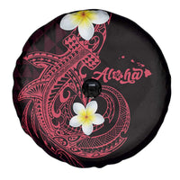 Aloha Hammerhead Shark Spare Tire Cover Feverish Pink Hawaiian Kakau Tribal Tattoo