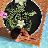 Aloha Hammerhead Shark Beach Blanket Lime Rickey Hawaiian Kakau Tribal Tattoo