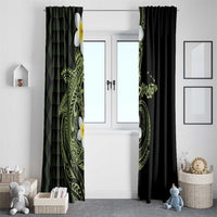 Aloha Hammerhead Shark Window Curtain Lime Rickey Hawaiian Kakau Tribal Tattoo