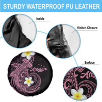 Aloha Hammerhead Shark Spare Tire Cover Vivacious Pink Hawaiian Kakau Tribal Tattoo