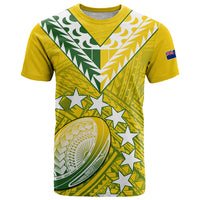 The Kukis Cook Islands Rugby T Shirt Be Unique Vibe Yellow LT9 Yellow - Polynesian Pride