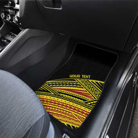 Personalised Tonga Ha apai High School Car Mats Ngatu Fonulei Pattern