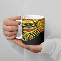 Personalised Tonga Ha apai High School Ceramic Mug Ngatu Fonulei Pattern - Polynesian Pride