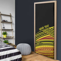 Personalised Tonga Ha apai High School Door Cover Ngatu Fonulei Pattern - Polynesian Pride