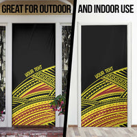 Personalised Tonga Ha apai High School Door Cover Ngatu Fonulei Pattern - Polynesian Pride