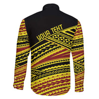 Personalised Tonga Ha apai High School Family Matching Long Sleeve Bodycon Dress and Hawaiian Shirt Ngatu Fonulei Pattern LT9 - Polynesian Pride