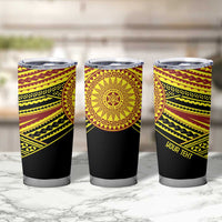 Personalised Tonga Ha apai High School Tumbler Cup Ngatu Fonulei Pattern