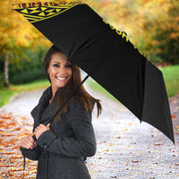 Personalised Tonga Ha apai High School Umbrella Ngatu Fonulei Pattern - Polynesian Pride