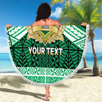 Personalised Tonga Saineha High School Beach Blanket Polynesian Ngatu Tribal