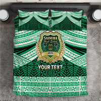 Personalised Tonga Saineha High School Bedding Set Polynesian Ngatu Tribal