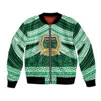 Personalised Tonga Saineha High School Bomber Jacket Polynesian Ngatu Tribal