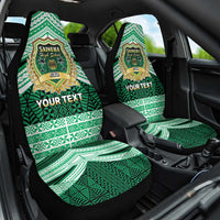 Personalised Tonga Saineha High School Car Seat Cover Polynesian Ngatu Tribal