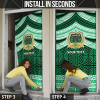 Personalised Tonga Saineha High School Door Cover Polynesian Ngatu Tribal - Polynesian Pride