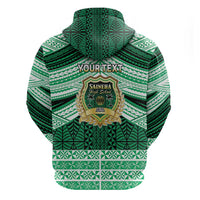 Personalised Tonga Saineha High School Hoodie Polynesian Ngatu Tribal