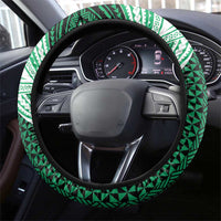 Tonga Saineha High School Steering Wheel Cover Polynesian Ngatu Tribal