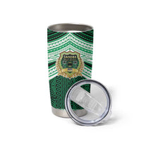 Personalised Tonga Saineha High School Tumbler Cup Polynesian Ngatu Tribal