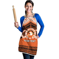 Personalised Tonga Tailulu College Apron Polynesian Ngatu Tribal - Polynesian Pride