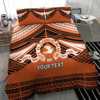 Personalised Tonga Tailulu College Bedding Set Polynesian Ngatu Tribal