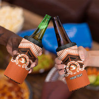 Personalised Tonga Tailulu College 4 in 1 Can Cooler Tumbler Polynesian Ngatu Tribal