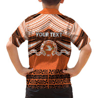 Personalised Tonga Tailulu College Family Matching Tank Maxi Dress and Hawaiian Shirt Polynesian Ngatu Tribal