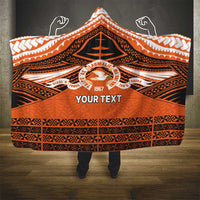 Personalised Tonga Tailulu College Hooded Blanket Polynesian Ngatu Tribal