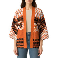 Personalised Tonga Tailulu College Kimono Polynesian Ngatu Tribal - Polynesian Pride