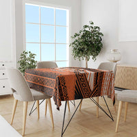 Personalised Tonga Tailulu College Tablecloth Polynesian Ngatu Tribal