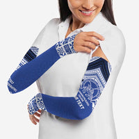 Personalised Tonga Taufa'ahau Pilolevu College Arm Sleeves Polynesian Ngatu Tribal - Polynesian Pride