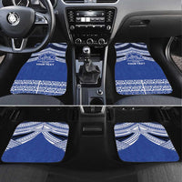 Personalised Tonga Taufa'ahau Pilolevu College Car Mats Polynesian Ngatu Tribal