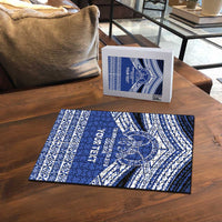 Personalised Tonga Taufa'ahau Pilolevu College Puzzle Polynesian Ngatu Tribal - Polynesian Pride