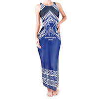 Personalised Tonga Taufa'ahau Pilolevu College Tank Maxi Dress Polynesian Ngatu Tribal