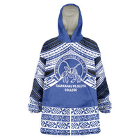 Personalised Tonga Taufa'ahau Pilolevu College Wearable Blanket Hoodie Polynesian Ngatu Tribal