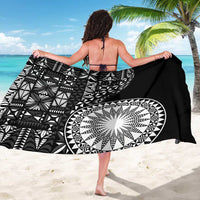 Black Tongan Ngatu Fonulei Pattern Sarong