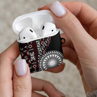 Red Tongan Ngatu Fonulei Pattern AirPods Case - Polynesian Pride