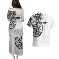 Hawaii and Japanese Culture Personalised Couples Matching Puletasi and Hawaiian Shirt With Polynesian Tribal Tattoo Style LT9 - Polynesian Pride