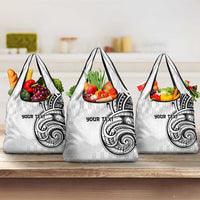 Hawaii and Japanese Culture Personalised Grocery Bag With Polynesian Tribal Tattoo Style