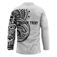 Hawaii and Japanese Culture Personalised Hockey Jersey With Polynesian Tribal Tattoo Style - Polynesian Pride