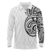 Hawaii and Japanese Culture Personalised Long Sleeve Polo Shirt With Polynesian Tribal Tattoo Style