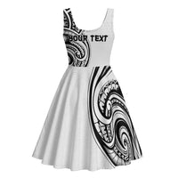Hawaii and Japanese Culture Personalised Midi Dress With Polynesian Tribal Tattoo Style - Polynesian Pride