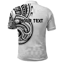 Hawaii and Japanese Culture Personalised Polo Shirt With Polynesian Tribal Tattoo Style