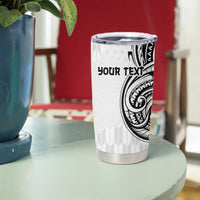 Hawaii and Japanese Culture Personalised Tumbler Cup With Polynesian Tribal Tattoo Style