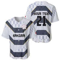 Japan Pacific Rugby 2022-23 Custom Baseball Jersey Black Sakura Japanese Wave Pattern LT9 - Polynesian Pride