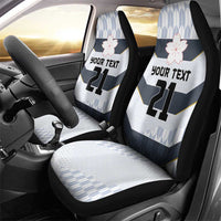 Japan Pacific Rugby 2022-23 Custom Car Seat Cover Black Sakura Japanese Wave Pattern