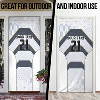 Japan Pacific Rugby 2022-23 Custom Door Cover Black Sakura Japanese Wave Pattern - Polynesian Pride