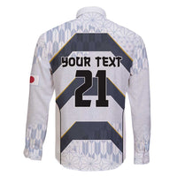 Japan Pacific Rugby 2022-23 Custom Family Matching Short Sleeve Bodycon Dress and Hawaiian Shirt Black Sakura Japanese Wave Pattern LT9 - Polynesian Pride