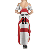 Japan Pacific Rugby 2022-23 Custom Family Matching Summer Maxi Dress and Hawaiian Shirt Red Sakura Japanese Wave Pattern